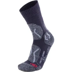 UYN Trekkingsocken Winter aus Merinowolle Herren anthrazit melange/black 39-41