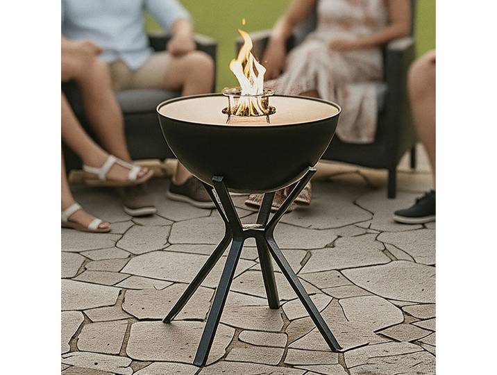 Feuerstelle mit Plancha Grillplatte, 85 x 58 x 58 cm
