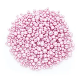 Glaswachsperlen, rosé, 4–8 mm Ø, 100 g