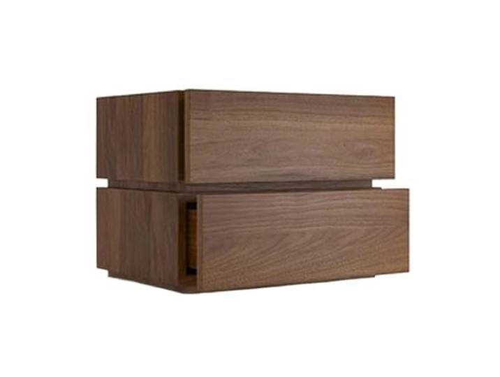 xiuling4568 Schublade Nachttisch Schlafzimmer Lagerung Möbel Minimalistischen Kleinen Holz(Brown,Small)