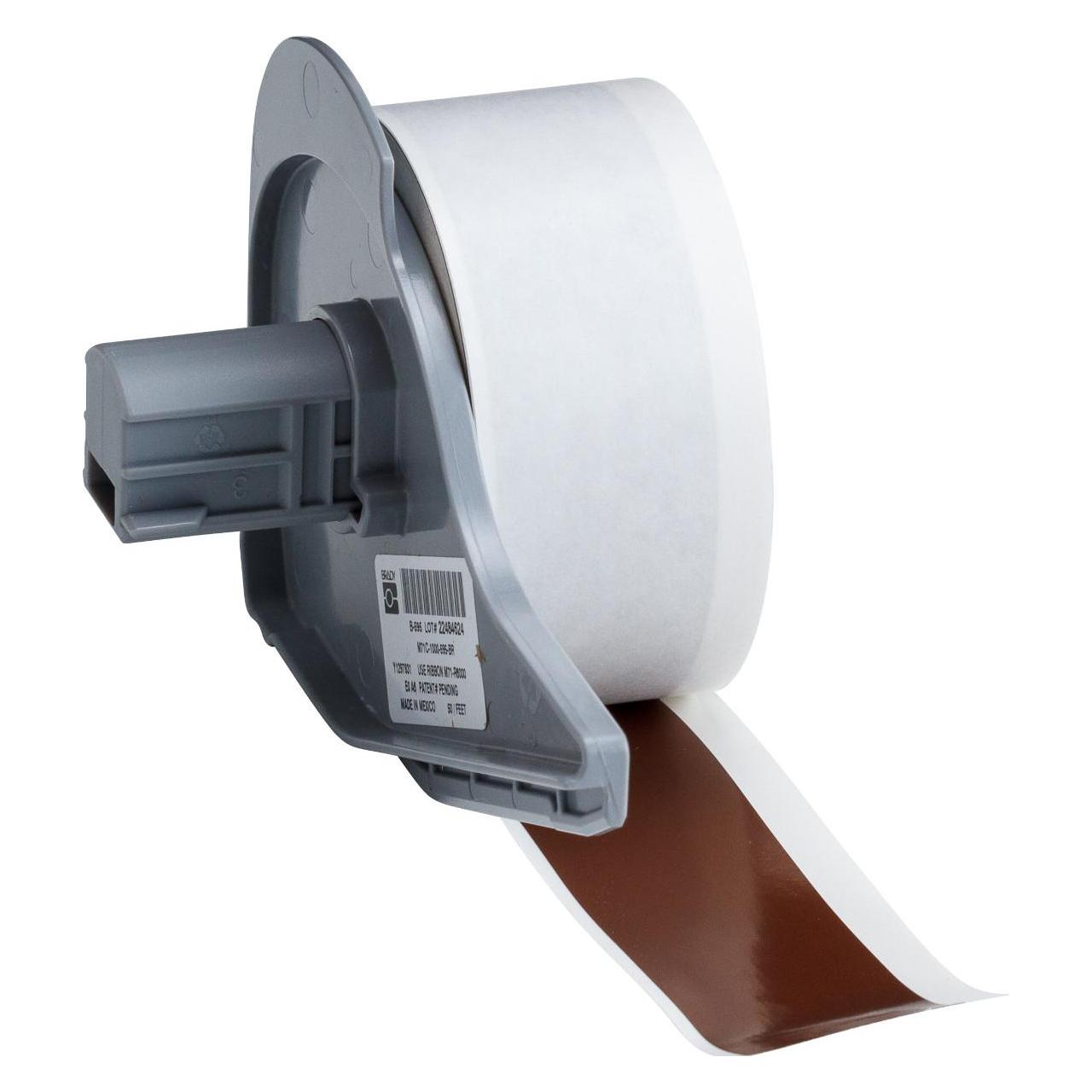 Brady M7C-1000-595-BR, Vinylband, Braun, glänzend, 25.40 mm x 15.24 m, permanent, endlos (25.40 mm) (M7C-1000-595-BR)
