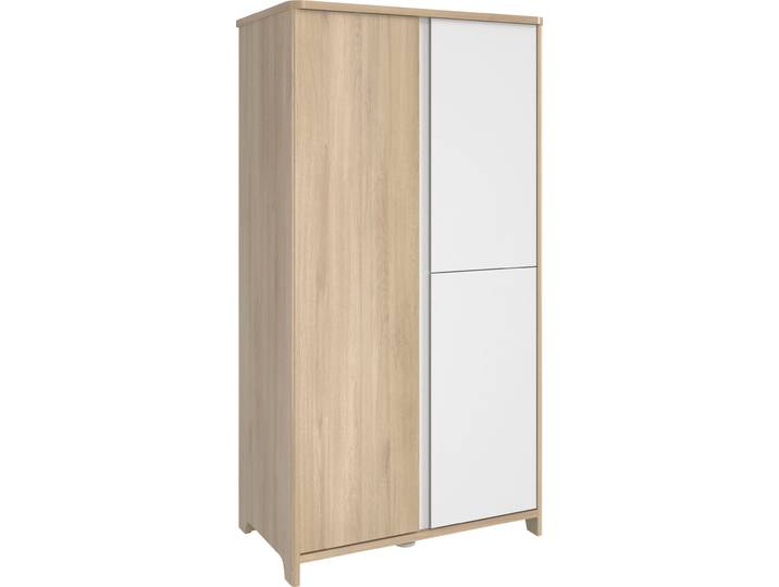 Kleiderschrank GALIPETTE Sacha , braun (eiche bocage), B:98cm H:185cm T:57cm, Holzwerkstoff, Schränke, Kleiderschrank, Kollektion für Kinder von 0 bis 5 Jahre und +