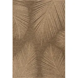 Outdoorteppich Kreta 80 x 150 cm Polypropylen Beige Natur