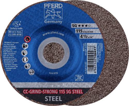 PFERD TOOLS 64181115 Schleifscheibe Durchmesser 115mm Körnung (num)=60 10St.