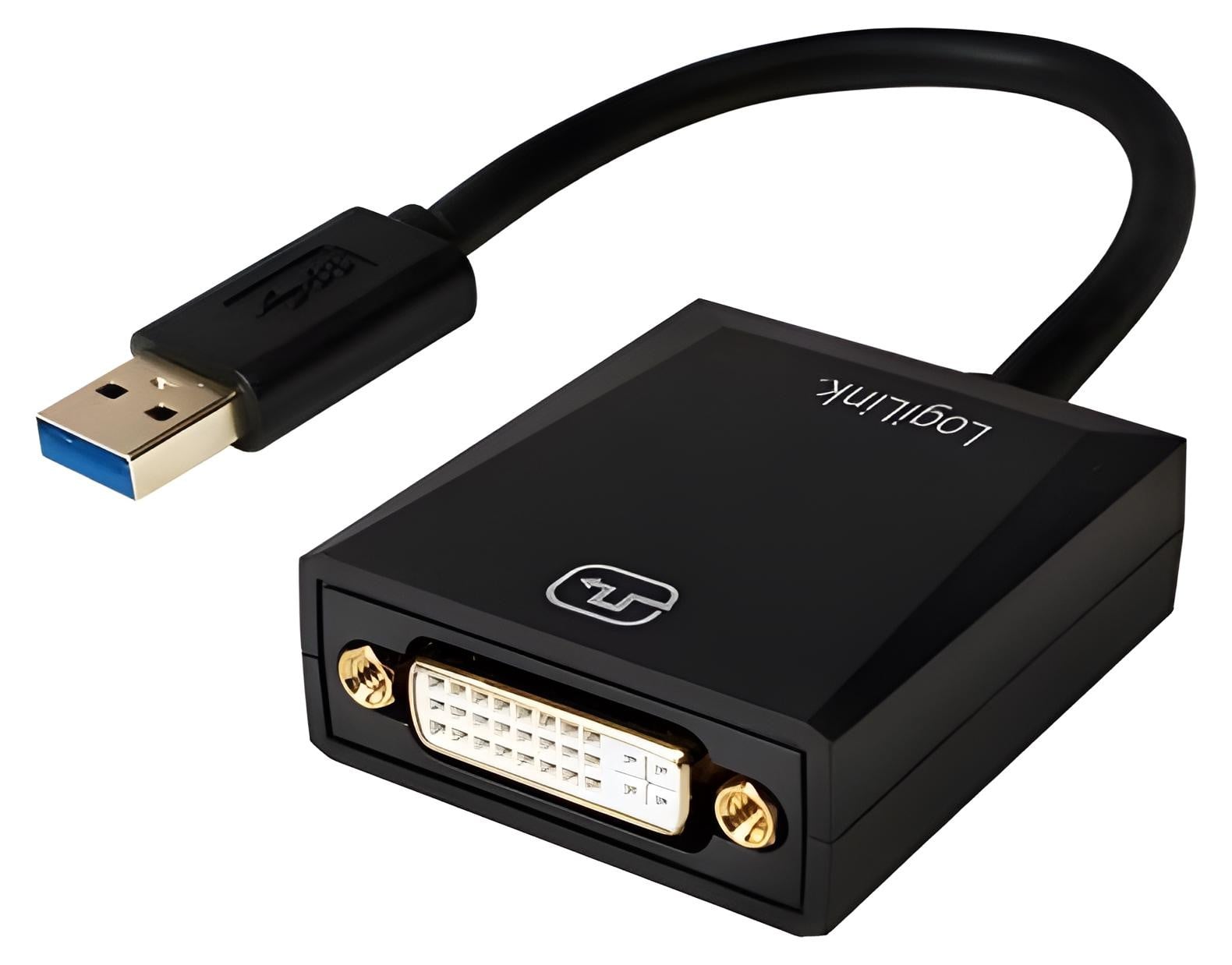 LogiLink USB 3.0 naar DVI adapter, 1080p, zilver
