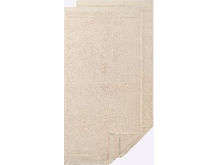 Handtuch ROSS Gr. 2, beige (champagner), B:70cm L:140cm, 100% Baumwolle, Handtücher, Handtuch