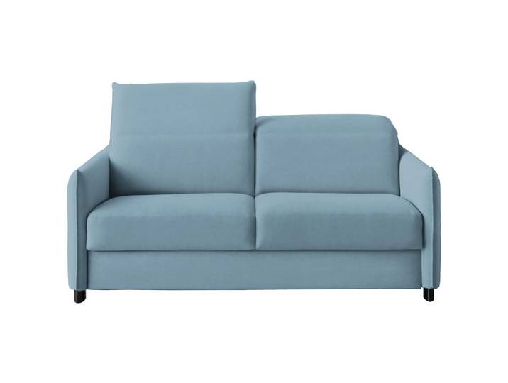 Bali Schlafsofa, Hellblau, Metall, 188x84-105x100 cm, Textiles Vertrauen - Oeko-Tex®, Made in Germany, Typenauswahl, Fussart wählbar, Stoffauswahl, Armteilvarianten, Hocker erhältlich, Armteil links, Armteil rechts, Wohnzimmer, Sofas & Couches, Schlafsofas