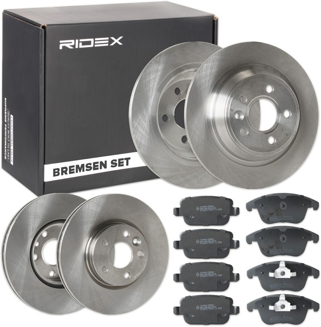 RIDEX 3405B0508 Brake discs and pads set