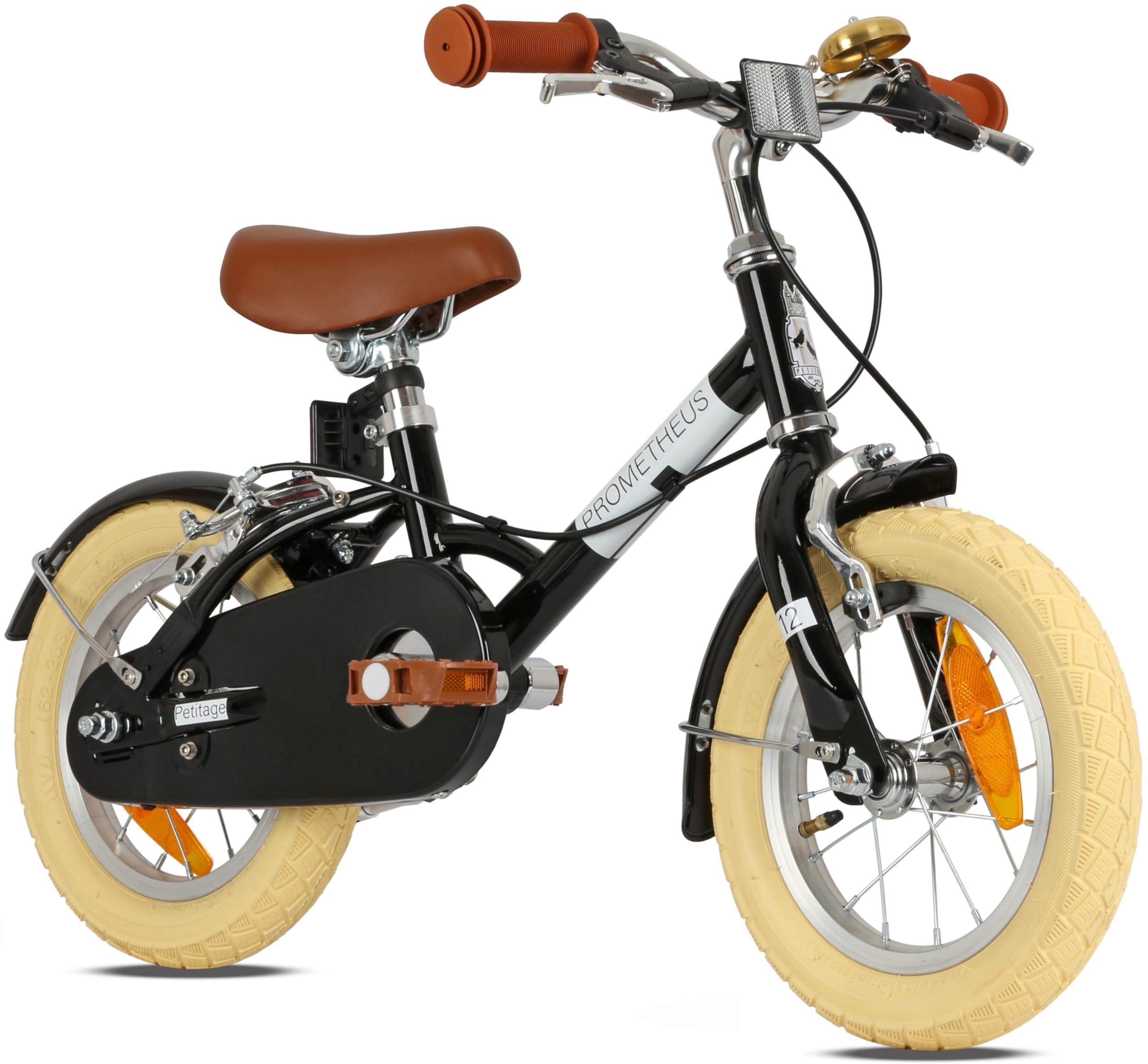 Retro Kinderfahrrad 12 Zoll mit Stützrädern - Für Kinder ab 3 Jahren