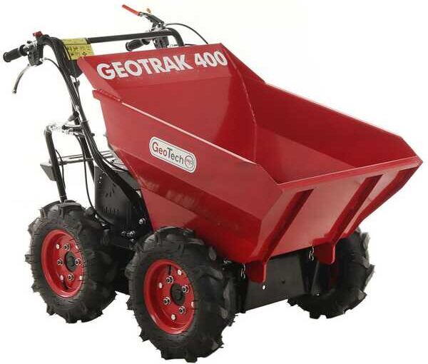 GeoTech Pro GEOTRAK 400 - Motocarriola 4x4 con cassone dumper 400Kg