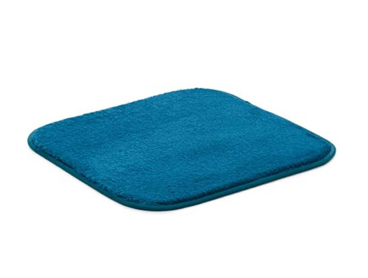 Gözze - Premium Rutschfester Badteppich, RIO, 100% Microfaser, 50 x 45 cm - Petrol