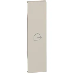 Legrand KM01MHGEN LivingNow 1-mod. Tastenabd. My Home mit Symbol ”Haus verlassen”, Farbe Sand