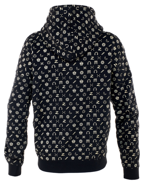 Zildjian Icon Hoodie XL nero con motivo dorato