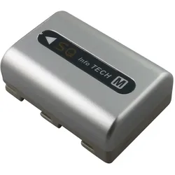 Avizar Akku Sony NP-FM50 NP-QM51 Ersatz (Kamera Akku), Kamera Stromversorgung, Grau, Silber