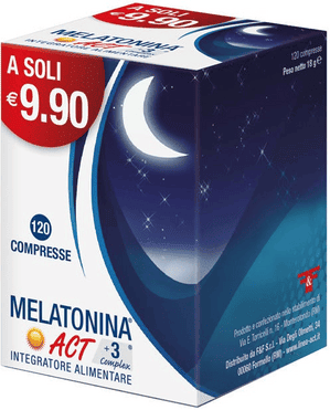 Linea Act Melatonina Act +3 Complex Integratore per il Sonno 120 Compresse