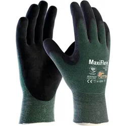 ATG Schnittschutzhandschuhe MaxiFlex Cut Gr. 9 Nitrilschaum grün/schwarz 34-8743