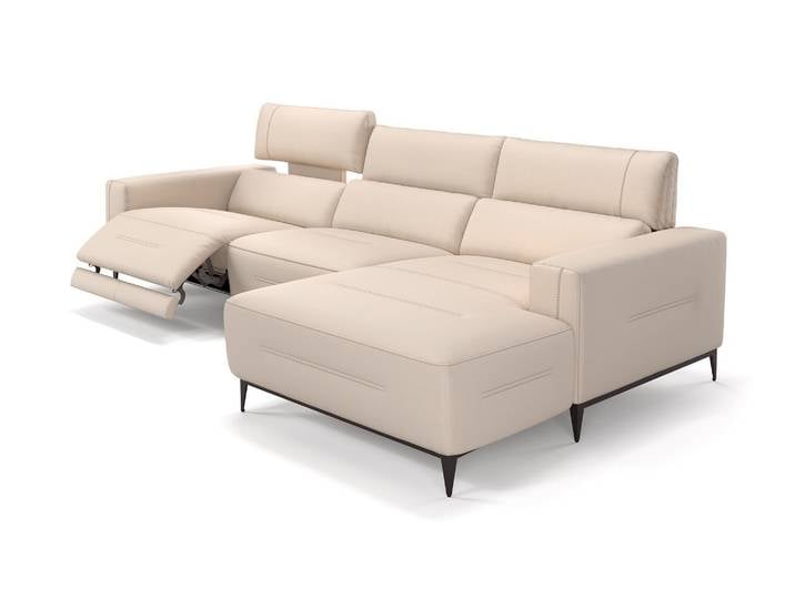 Designer Ecksofa TERAMO Leder Couch