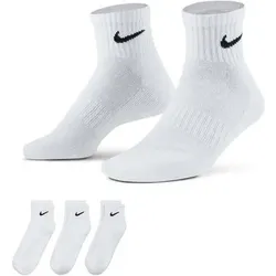 NIKE Herren Socken Socke U NK EVERYDAY CUSH QTR 3PR, Größe XL (3 Paar) in Weiß 100