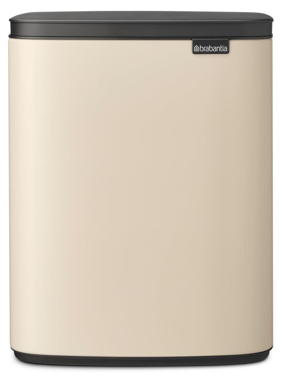 Brabantia BO prullenbak, 12 liter, zachtbeige