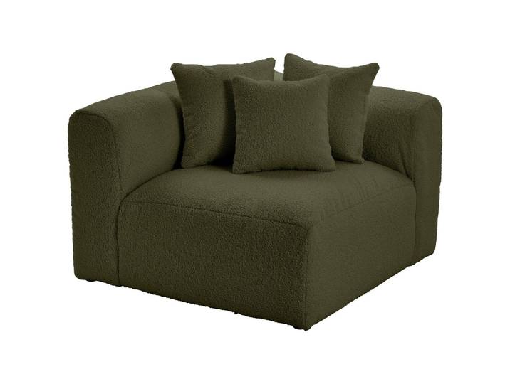 Modul Sofaelement Bloom Ecke Olivgün