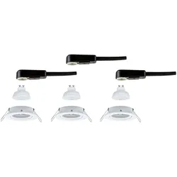 Paulmann, Einbauleuchte, Einbauleuchte Nova Flat Set (GU10, Aluminium, Kunststoff)