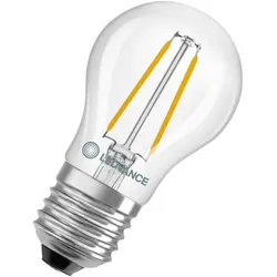 Ledvance E27 CLASSIC Filament LED Tropfen Lampe klar 1W wie 25W 2700K warmweiß