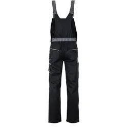 Planam, Arbeitshose, Highline Latzhose schwarz/schiefer/zink (52)