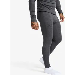 Route Merino Warm Base Layer Pants Herren Dark Grey Melange, Größe:XL - Herren > Funktionsunterwäsche - Grau