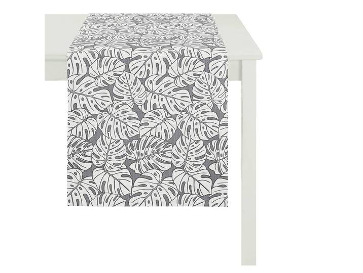 Tischläufer Bibra 48 x 140cm Grau/Weiß/Grau