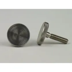 DIN 653 Edelstahl 1.4305 Rändelschrauben, niedrige Form M 4x16