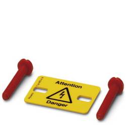 PHOENIX CONTACT Warn-Kombischild Achtung Kunststoff 10 St. 1004429