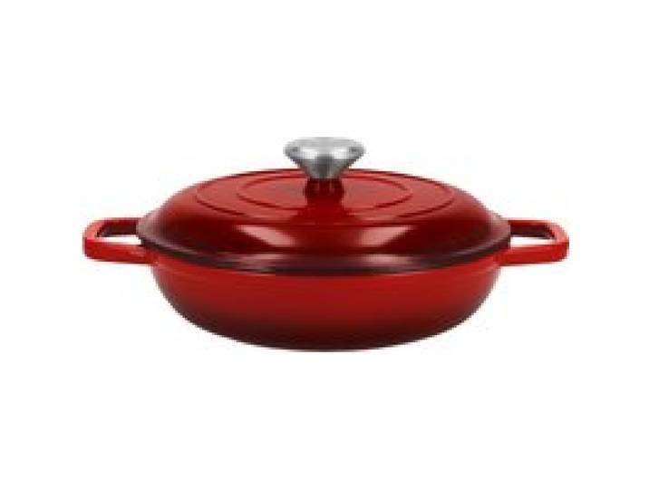 SILVERCREST® Sauteuse en fonte Premium, 2,4 L (rouge)