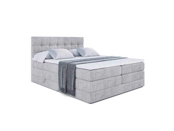 Boxspringbett BERO KING 160x200 cm Hellgrau - Monolith 84