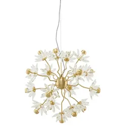 KHG LED-Pendelleuchte   ¦ gold ¦ Maße (cm): H: 150  Ø: 68.0