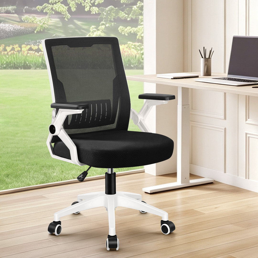 Rebrilliant Mesh and Foam Padding Office Chair Black/White 63cm W X 63cm D