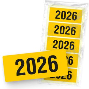 itenga Jahreszahlen 33105804, Aufkleber, 60 x 25mm, 50 Etiketten, Jahr 2026