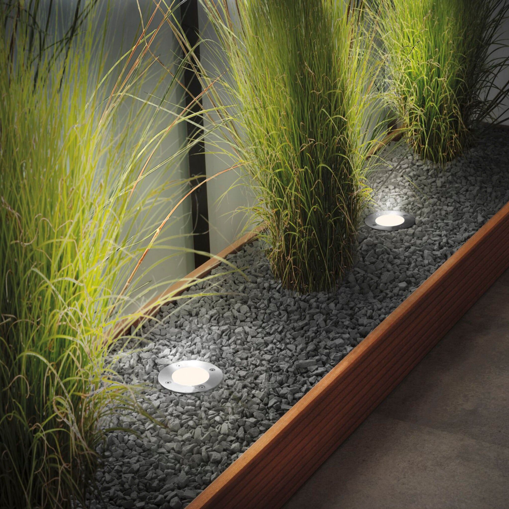 Paulmann - Plug & Shine Outdoor 3.8W LED Recessed Floor Individual Round Spotlight in Stainless Steel