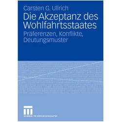 Die Akzeptanz des Wohlfahrtsstaates, Fachbücher von Carsten Ullrich