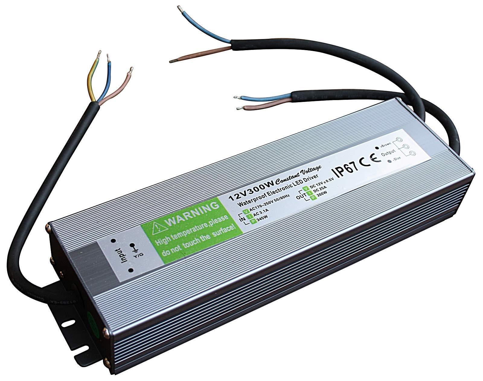 Dripio LED-voeding 12V DC 300W IP67 waterdicht