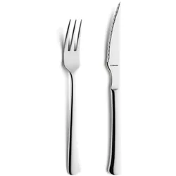 Amefa CHULETERO  Steakbesteck Set, Edelstahl 18/10, 12-teilig