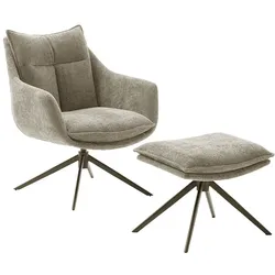 iNNoSeat by MCA + PARKER Drehstuhl mit Armlehnen - versch. Farben - Schwarz / Cappuccino