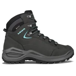 Lowa Damen Renegade Evo GTX Mid Wanderstiefel - 41 - ASPHALT/TUERKIS