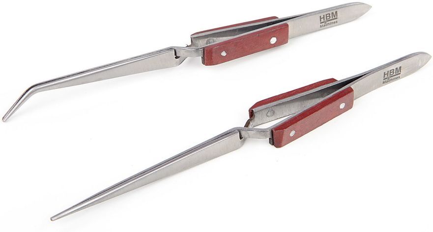 Set di pinzette auto-chiudenti HBM 2 pezzi