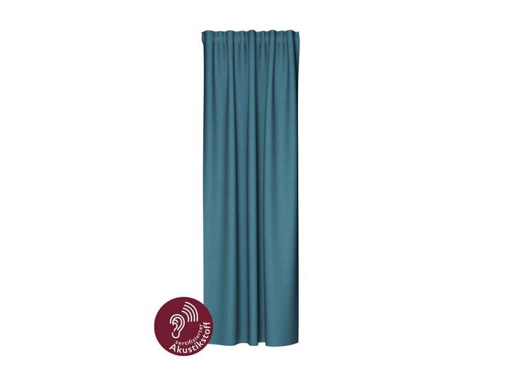 Fuggerhaus Fertigvorhang, Petrol, Uni, 140x245 cm, Oeko-Tex® Standard 100, Lärmschutz, Heimtextilien, Vorhänge, Fertigvorhänge