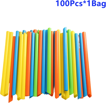 The Handy Homestead Colorful Jumbo Bubble Tea Straws Disposable Wide Beverage Straws 100pcs