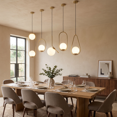 Jewels & Pearls   Nordic Pendant Light   Black Ash / Warm White (3000k) / Style E   MOD LIGHTING