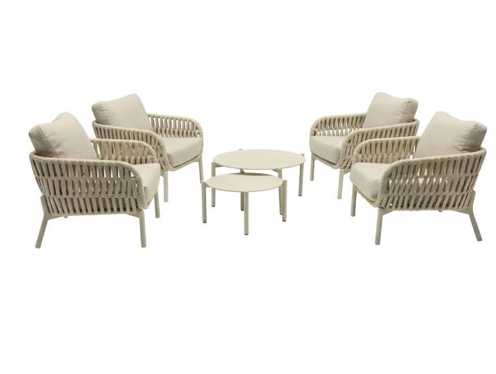 LC Garden Terrano Gartenmöbel-Set Natur 6tlg.