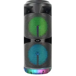 Inovalley Tragbare Bluetooth-Lautsprecher KA03-XXL 450 W Karaoke, Bluetooth Lautsprecher, Schwarz