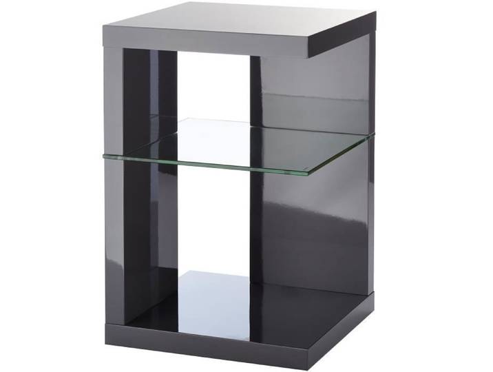 Table d'appoint - HOMETRENDS4YOU - Blanc Brillant - Contemporain - Design - 40 x 60 x 40 cm