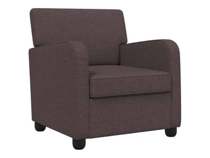 vidaXL Sessel Dunkelbraun Stoff